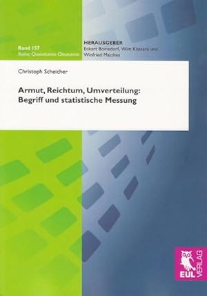 Bild des Verk�ufers f�r Armut, Reichtum, Umverteilung: Begriff und statistische Messung zum Verkauf von AHA-BUCH GmbH