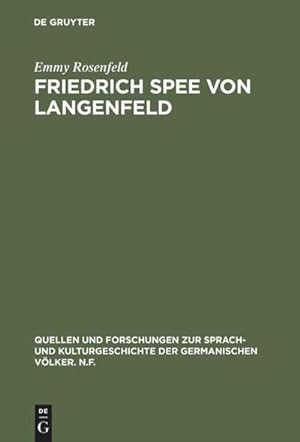 Imagen del vendedor de Friedrich Spee von Langenfeld : Eine Stimme in der Wste a la venta por AHA-BUCH GmbH
