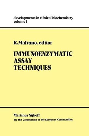 Immagine del venditore per Immunoenzymatic Assay Techniques venduto da AHA-BUCH GmbH