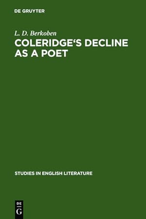 Image du vendeur pour Coleridge's decline as a poet mis en vente par AHA-BUCH GmbH