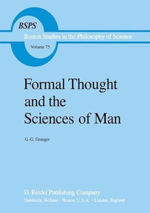 Bild des Verkufers fr Formal Thought and the Sciences of Man zum Verkauf von AHA-BUCH GmbH