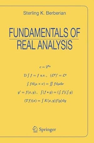 Bild des Verkufers fr Fundamentals of Real Analysis zum Verkauf von AHA-BUCH GmbH