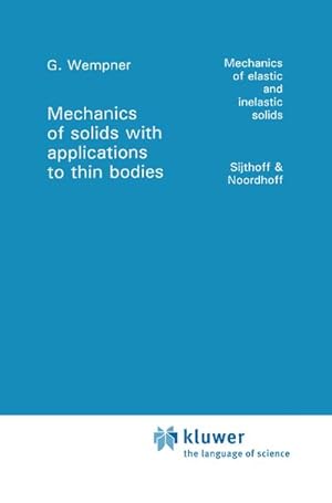 Seller image for Mechanics of Solids with Applications to Thin Bodies for sale by AHA-BUCH GmbH