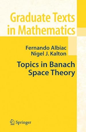 Immagine del venditore per Topics in Banach Space Theory venduto da AHA-BUCH GmbH