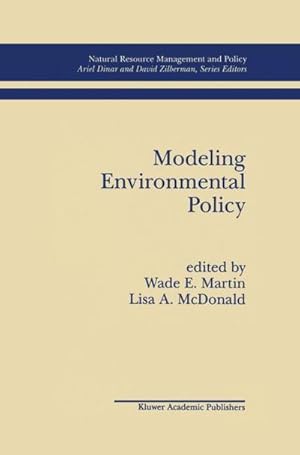 Bild des Verk�ufers f�r Modeling Environmental Policy zum Verkauf von AHA-BUCH GmbH