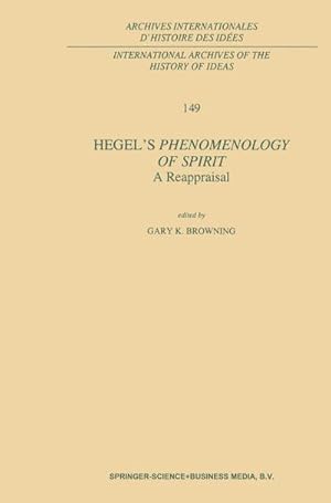 Bild des Verk�ufers f�r Hegel's Phenomenology of Spirit: A Reappraisal zum Verkauf von AHA-BUCH GmbH