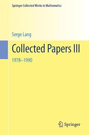Seller image for Collected Papers III : 19781990 for sale by AHA-BUCH GmbH