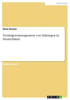 Immagine del venditore per Verm�gensmanagement von Stiftungen in Deutschland venduto da AHA-BUCH GmbH