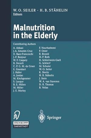 Imagen del vendedor de Malnutrition in the Elderly a la venta por AHA-BUCH GmbH