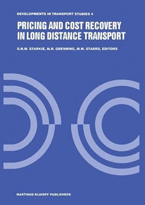 Bild des Verk�ufers f�r Pricing and Cost Recovery in Long Distance Transport zum Verkauf von AHA-BUCH GmbH