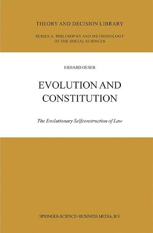 Bild des Verk�ufers f�r Evolution and Constitution : The Evolutionary Selfconstruction of Law zum Verkauf von AHA-BUCH GmbH