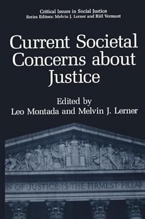 Bild des Verk�ufers f�r Current Societal Concerns about Justice zum Verkauf von AHA-BUCH GmbH