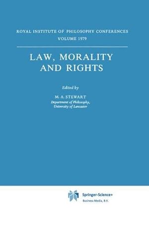 Bild des Verk�ufers f�r Law, Morality and Rights zum Verkauf von AHA-BUCH GmbH