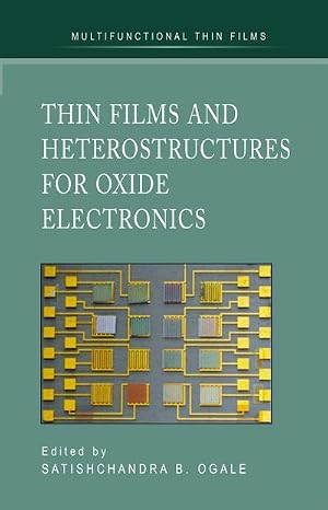 Immagine del venditore per Thin Films and Heterostructures for Oxide Electronics venduto da AHA-BUCH GmbH