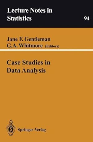 Bild des Verk�ufers f�r Case Studies in Data Analysis zum Verkauf von AHA-BUCH GmbH