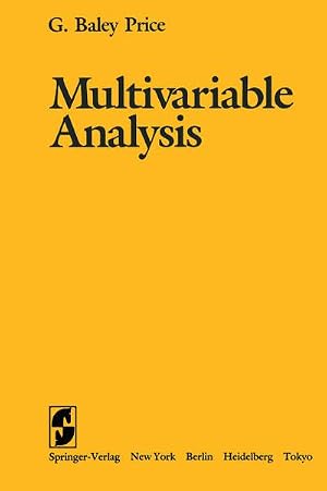Bild des Verk�ufers f�r Multivariable Analysis zum Verkauf von AHA-BUCH GmbH