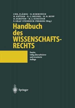 Imagen del vendedor de Handbuch des Wissenschaftsrechts a la venta por AHA-BUCH GmbH