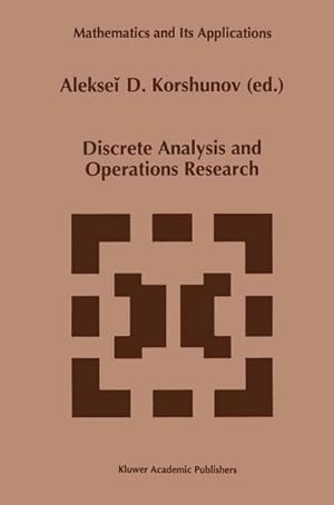 Imagen del vendedor de Discrete Analysis and Operations Research a la venta por AHA-BUCH GmbH