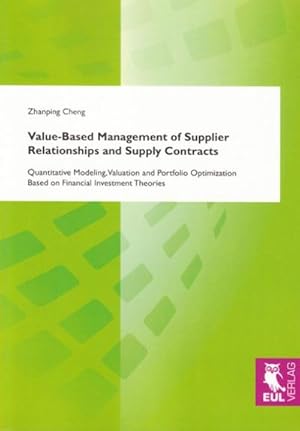 Immagine del venditore per Value-Based Management of Supplier venduto da AHA-BUCH GmbH