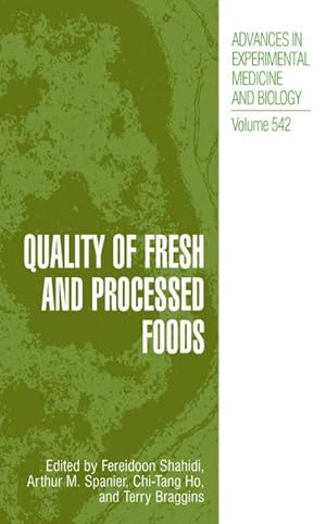 Bild des Verk�ufers f�r Quality of Fresh and Processed Foods zum Verkauf von AHA-BUCH GmbH