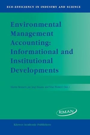 Imagen del vendedor de Environmental Management Accounting: Informational and Institutional Developments a la venta por AHA-BUCH GmbH
