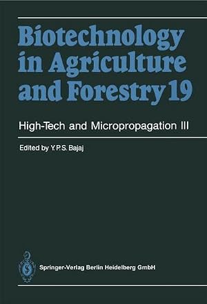Image du vendeur pour High-Tech and Micropropagation III mis en vente par AHA-BUCH GmbH