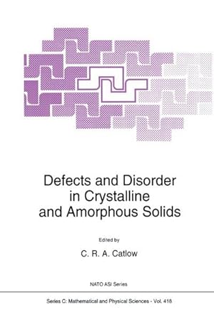 Bild des Verk�ufers f�r Defects and Disorder in Crystalline and Amorphous Solids zum Verkauf von AHA-BUCH GmbH