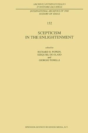 Bild des Verk�ufers f�r Scepticism in the Enlightenment zum Verkauf von AHA-BUCH GmbH