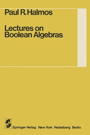 Immagine del venditore per Lectures on Boolean Algebras venduto da AHA-BUCH GmbH