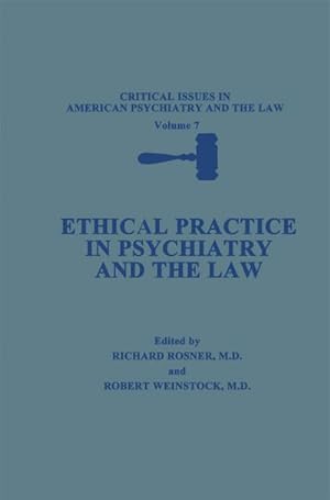 Imagen del vendedor de Ethical Practice in Psychiatry and the Law a la venta por AHA-BUCH GmbH