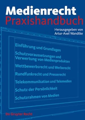 Bild des Verkufers fr Medienrecht : Praxishandbuch zum Verkauf von AHA-BUCH GmbH