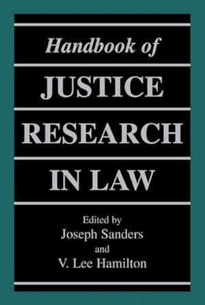 Bild des Verkufers fr Handbook of Justice Research in Law zum Verkauf von AHA-BUCH GmbH