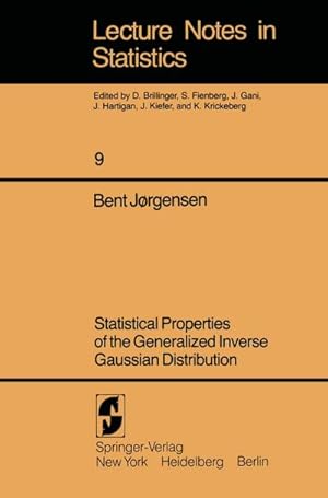 Seller image for Statistical Properties of the Generalized Inverse Gaussian Distribution for sale by AHA-BUCH GmbH