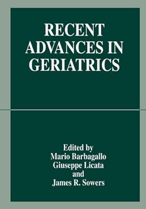 Seller image for Recent Advances in Geriatrics for sale by AHA-BUCH GmbH