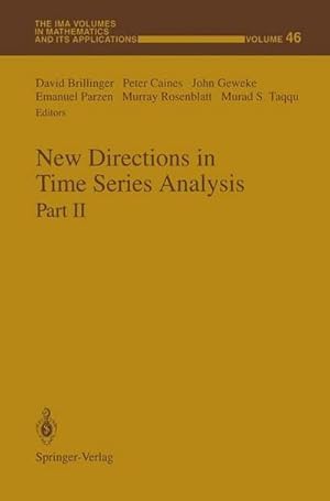 Seller image for New Directions in Time Series Analysis : Part II for sale by AHA-BUCH GmbH