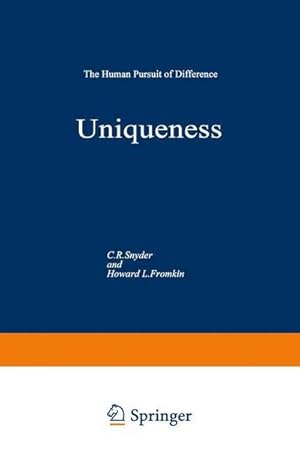 Seller image for Uniqueness : The Human Pursuit of Difference for sale by AHA-BUCH GmbH