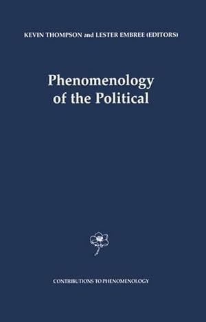 Bild des Verkufers fr Phenomenology of the Political zum Verkauf von AHA-BUCH GmbH