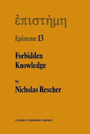 Bild des Verkufers fr Forbidden Knowledge : And Other Essays on the Philosophy of Cognition zum Verkauf von AHA-BUCH GmbH