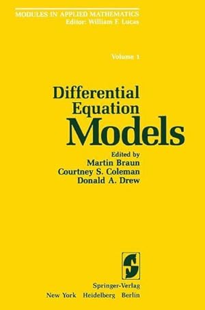 Image du vendeur pour Differential Equation Models mis en vente par AHA-BUCH GmbH