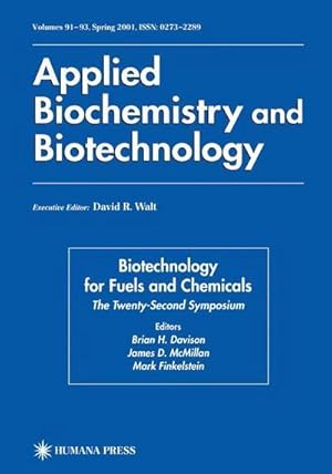 Seller image for Twenty-Second Symposium on Biotechnology for Fuels and Chemicals for sale by AHA-BUCH GmbH