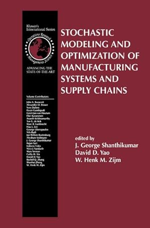 Bild des Verkufers fr Stochastic Modeling and Optimization of Manufacturing Systems and Supply Chains zum Verkauf von AHA-BUCH GmbH