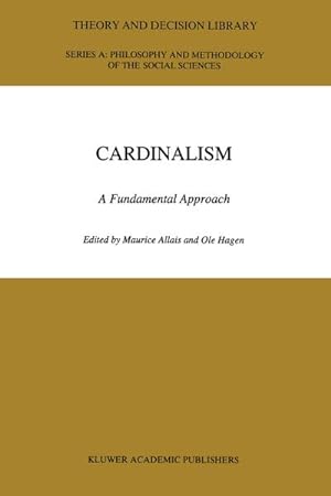 Imagen del vendedor de Cardinalism : A Fundamental Approach a la venta por AHA-BUCH GmbH