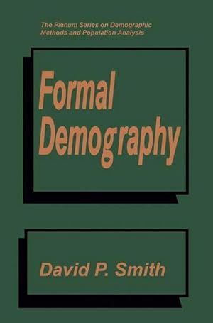 Image du vendeur pour Formal Demography mis en vente par AHA-BUCH GmbH