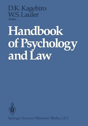 Image du vendeur pour Handbook of Psychology and Law mis en vente par AHA-BUCH GmbH