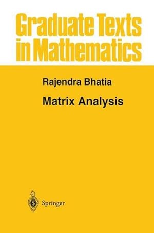 Bild des Verkufers fr Matrix Analysis zum Verkauf von AHA-BUCH GmbH