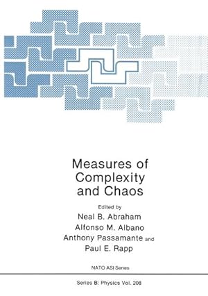 Imagen del vendedor de Measures of Complexity and Chaos a la venta por AHA-BUCH GmbH