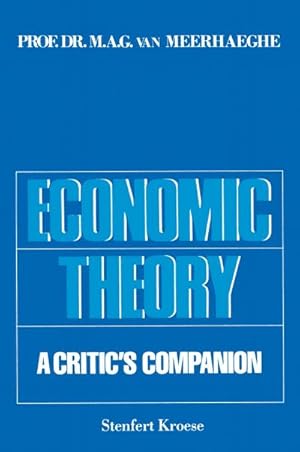 Bild des Verkufers fr Economic Theory : A Critics Companion zum Verkauf von AHA-BUCH GmbH