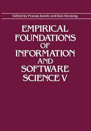 Imagen del vendedor de Empirical Foundations of Information and Software Science V a la venta por AHA-BUCH GmbH