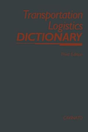 Bild des Verkufers fr Transportation-Logistics Dictionary zum Verkauf von AHA-BUCH GmbH