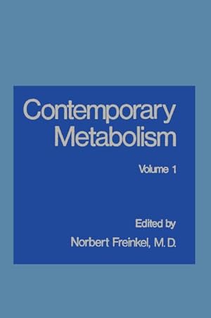 Seller image for Contemporary Metabolism : Volume 1 for sale by AHA-BUCH GmbH